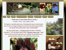 Tablet Screenshot of chocolateflowerfarm.com